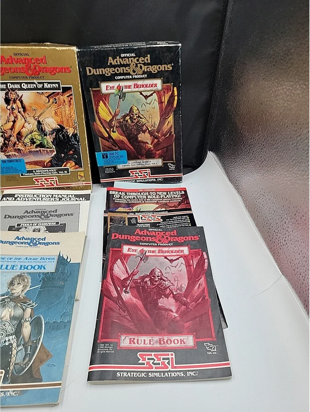 Advanced Dungeons Dragons SSI PC  Lot Eye Beholder Krynn Pools Darkness No Disks